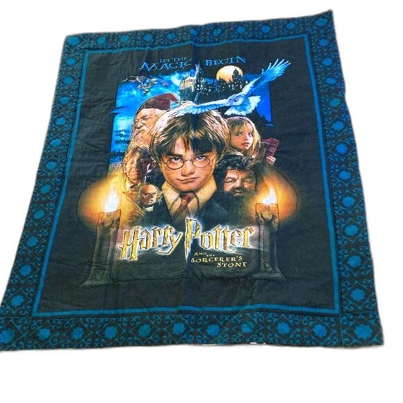 Harry Potter and the Sorcerer’s Stone  Handmade Quilt NEW 40 x 33 inches - Picture 1 of 15